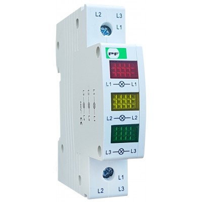 Lampka sygnalizacyjna modułowa 3 fazowa FMI czerwono-żółto-zielona 230V AC FMI3230